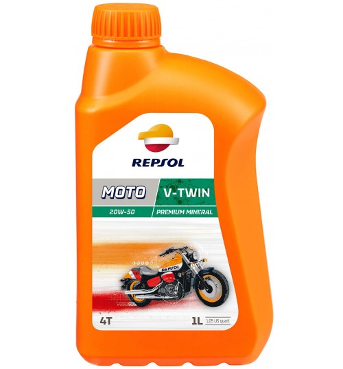 REPSOL MOTO V-TWIN 4T 20W50, 1л